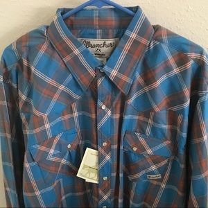 Wrangler Wrancher Pearl Snap Shirt - XXL